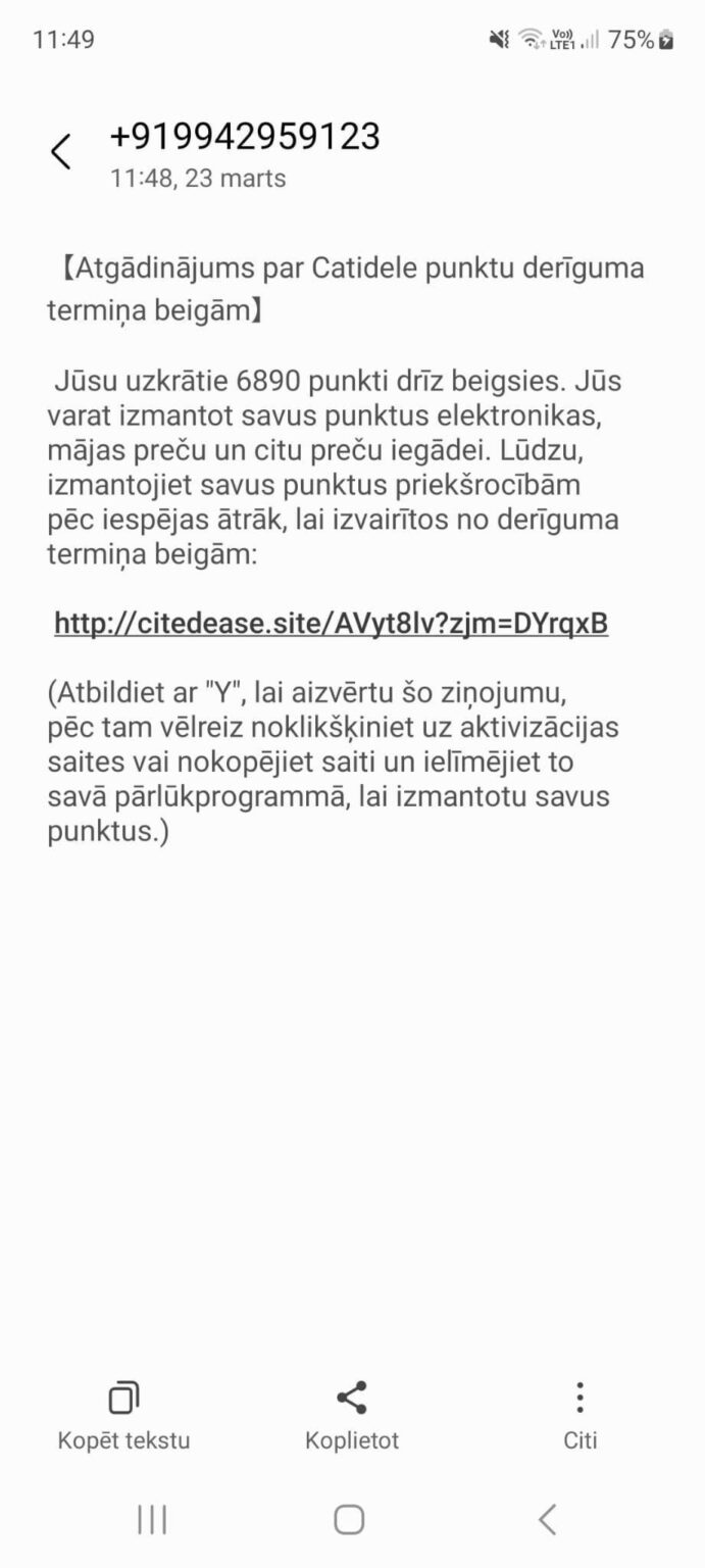 Just some bullshit again, be careful