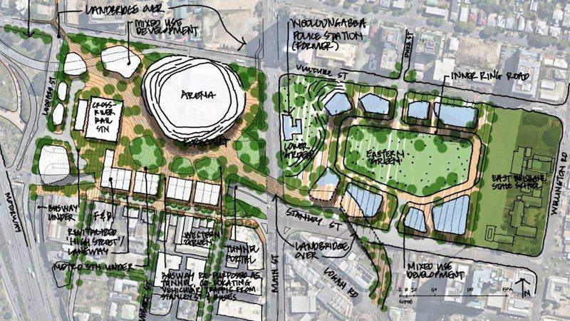The Gabba underground: Proposal to sink Stanley Street for new urban village