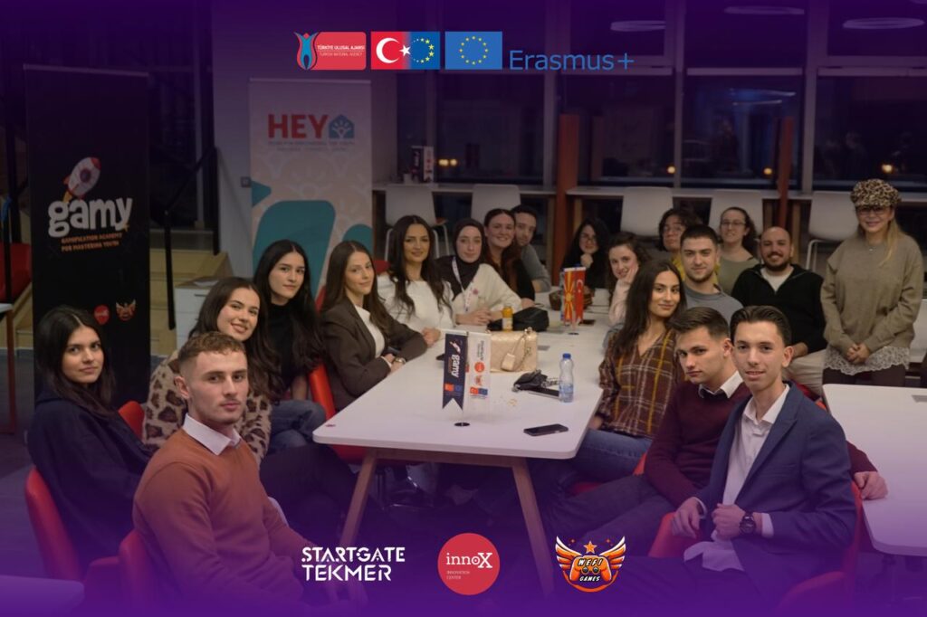 Participants gather for a working session during the ErasmusPlus “Gamification Academy for Mastering Youth” project, organized by StartGate Tekmer in partnership with INNOX Technology Centre. (Photo courtesy of StartGate Tekmer)