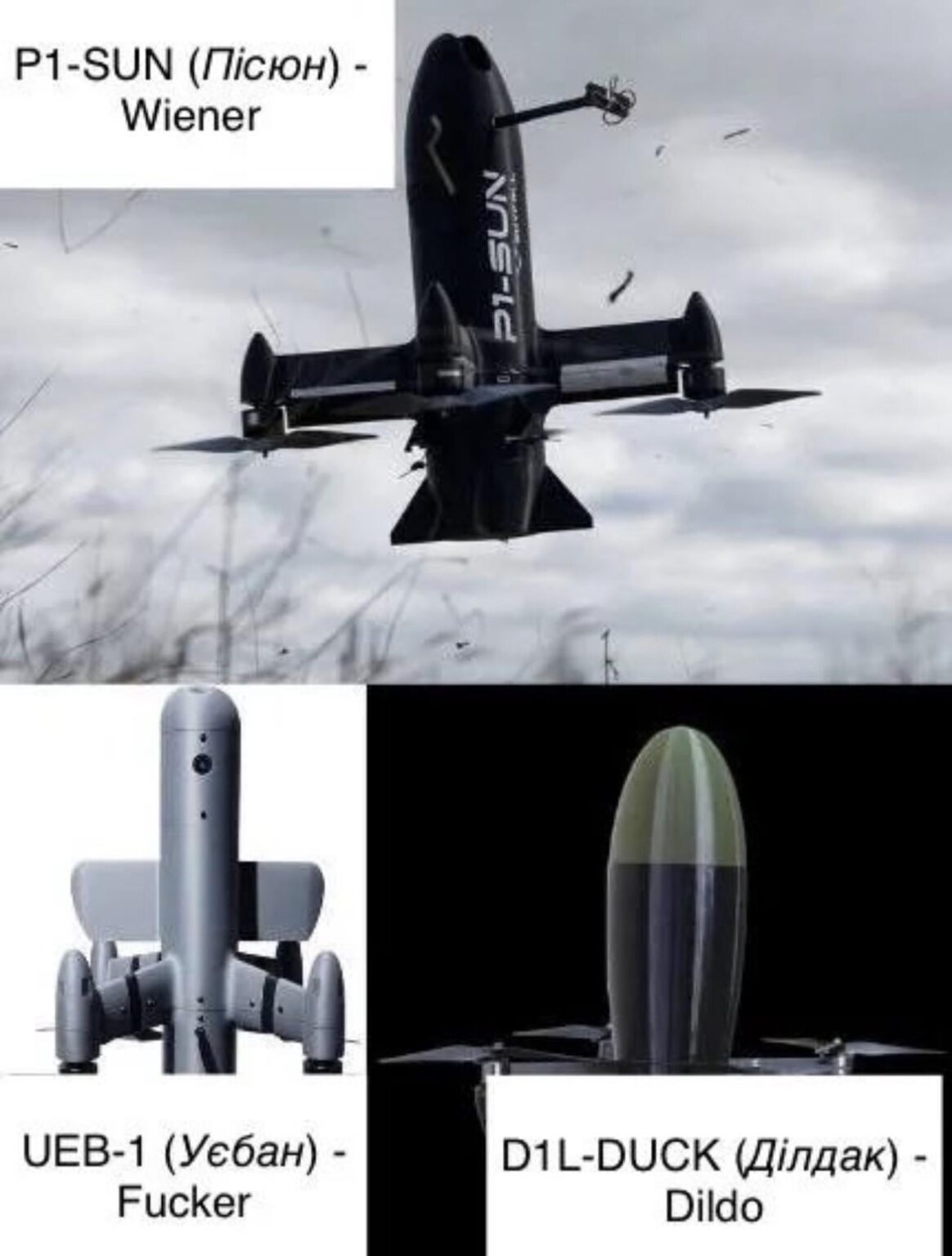 Ukrainian interceptor drones with legendary names