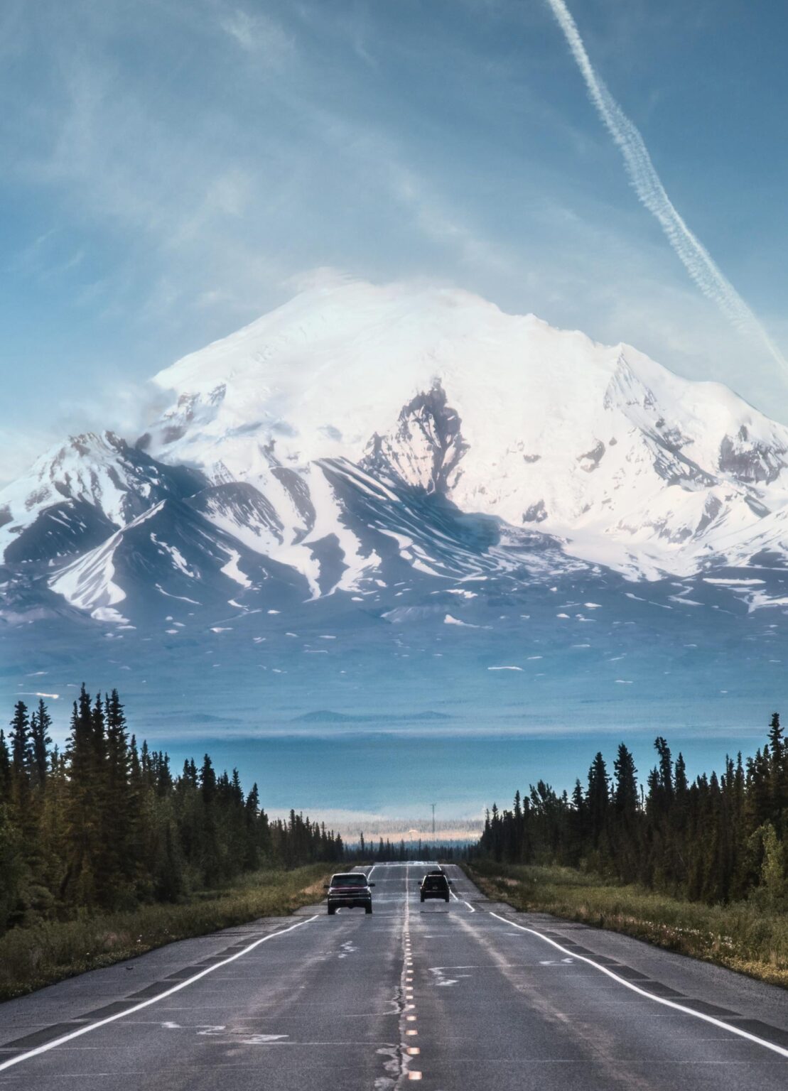 Quiet drives in Alaska.
