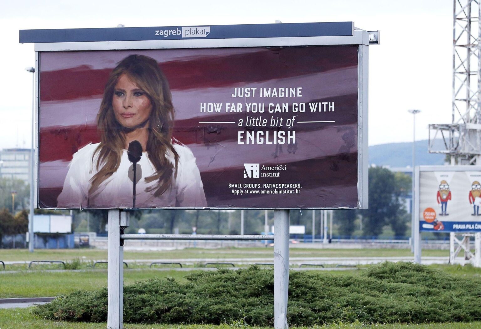 In Zagreb, they hung out a bit with Melania