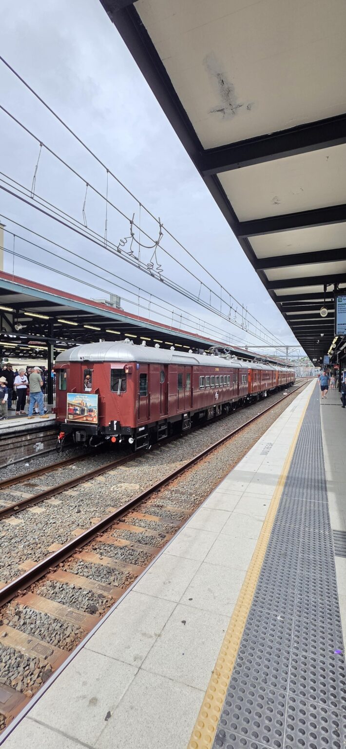Spotted vintage train at Central