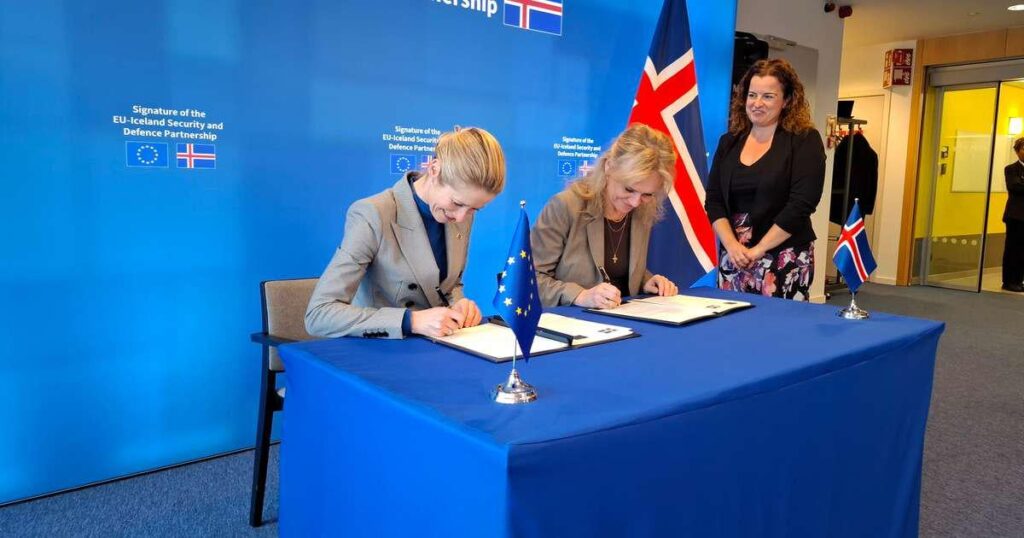 Signed declaration on cooperation between Iceland and the EU in defense matters - RÚV.is