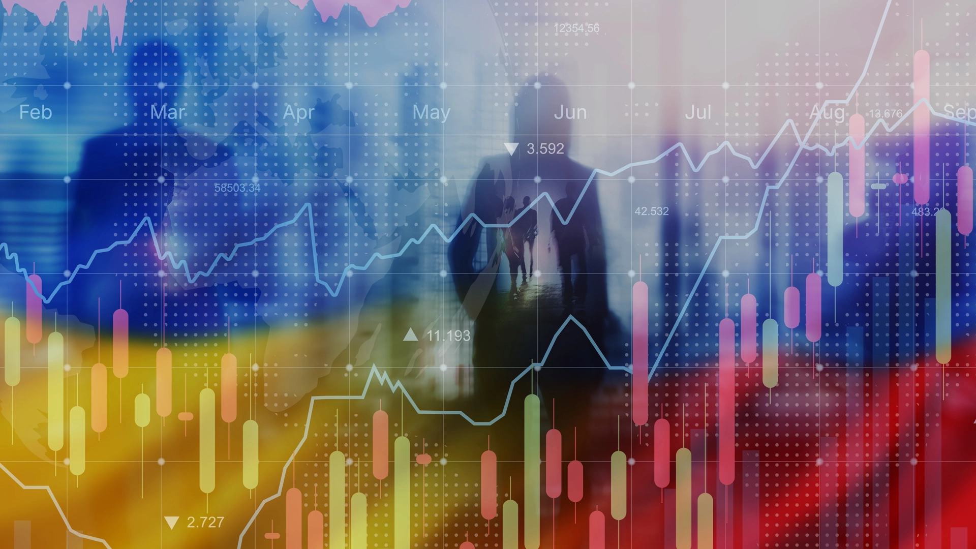 colorful data chart visualizations