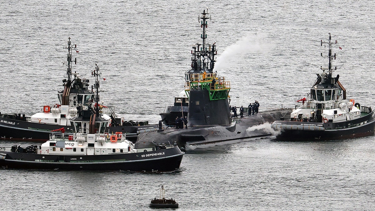 HMS Artful submarine in Scotland