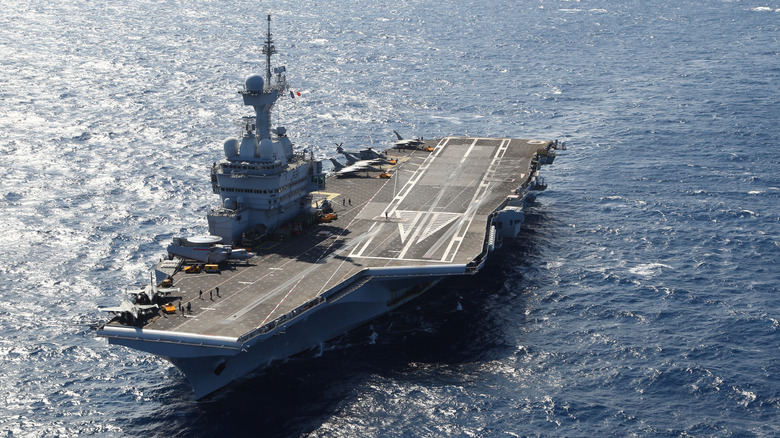 Carrier Charles de Gaulle at sea