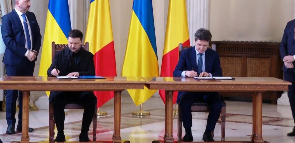 Nicușor Dan and Volodimir Zelenski signed a document to start the joint construction of drones in Romania. Zelenski: "We will share our knowledge of drone manufacturing, including software, and the experience of our military."