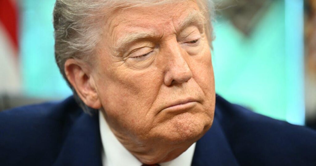 Trump, 79, Falls Asleep in Memphis Task Force Meeting | The president struggled to keep his eyes open in a meeting meant to highlight "all his achievements."