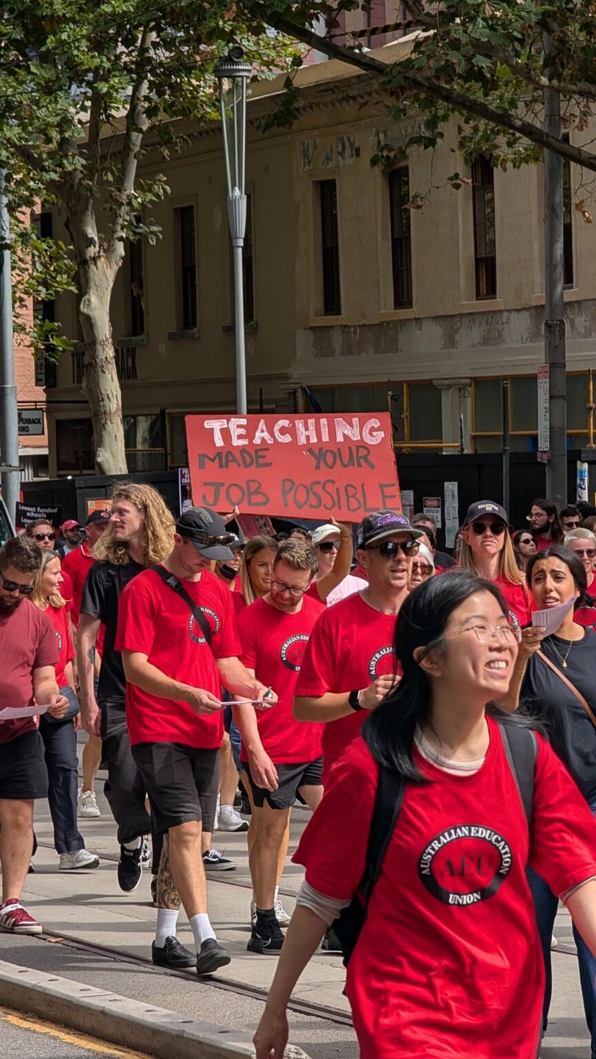 20 signs from the 30,000 + teacher strike