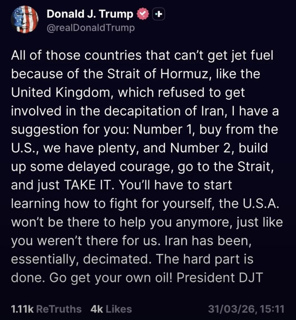 UK here - if we do run out of jet fuel, can you buy some from you?