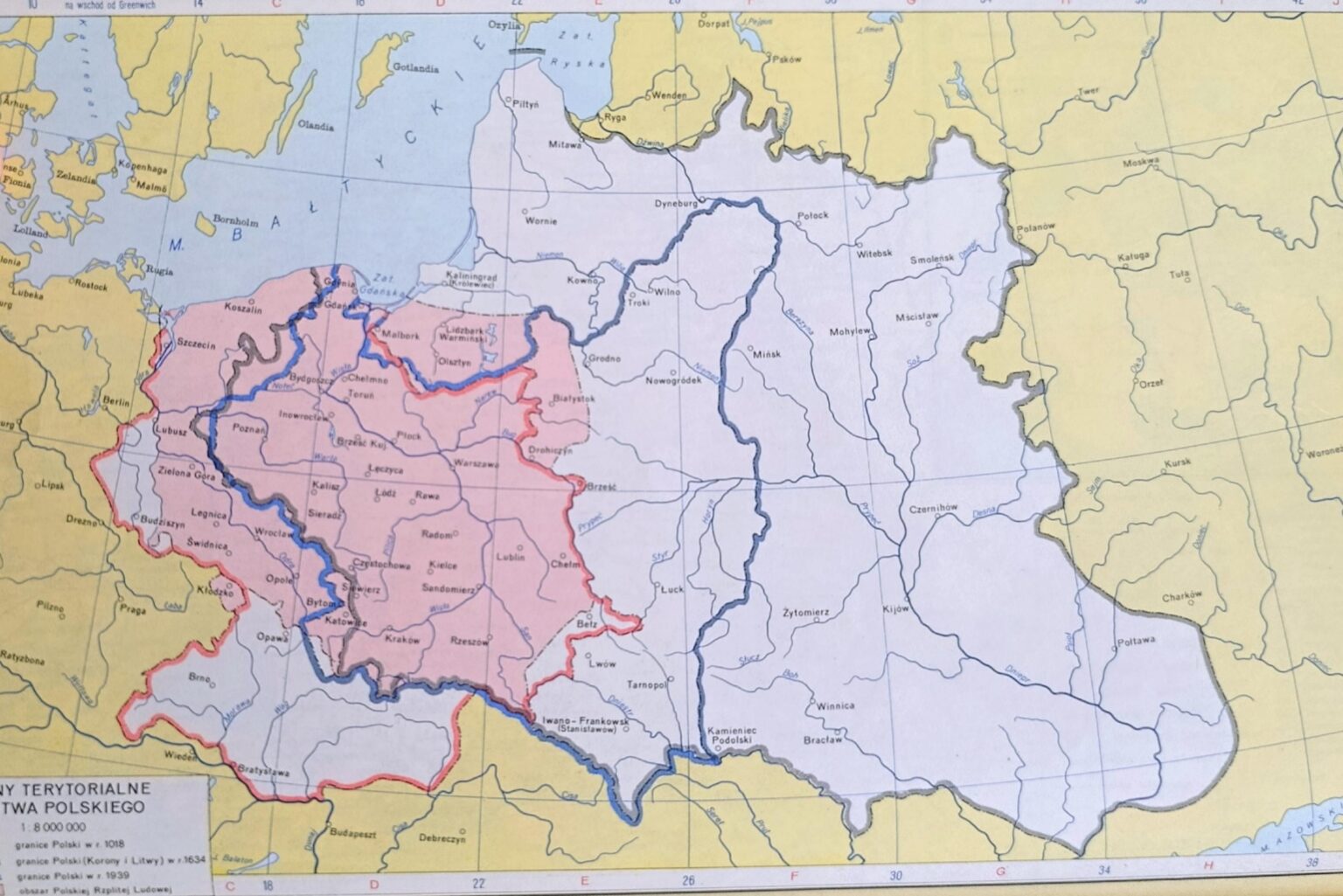 Territories of Poland over time