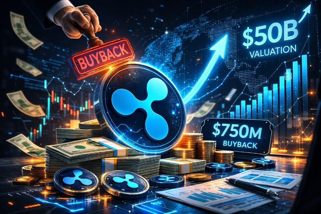 Ripple Plans $750M Share Buyback at $50B Valuation