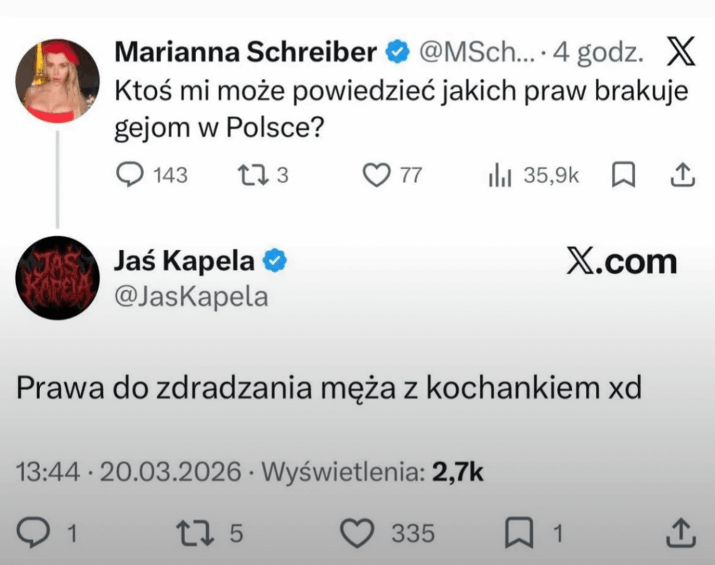 Marianna Schreiber asks what rights homosexual people lack in Poland.