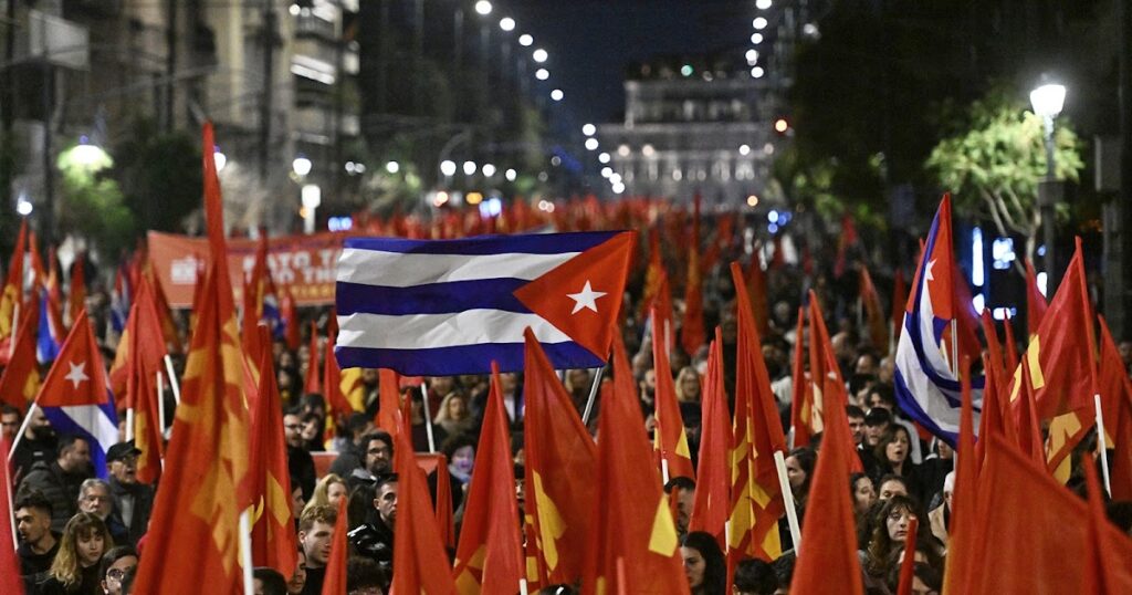 In Defense of Communism: Massive KKE rally in Greece sends message of solidarity with Cuba: “CUBA IS NOT ALONE!”