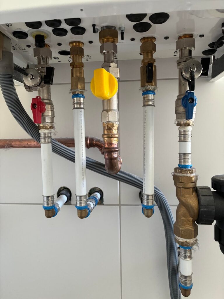 What should I turn to increase the pressure of my water boiler?