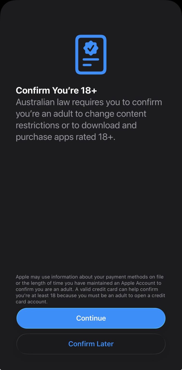 Requesting assistance with age verification