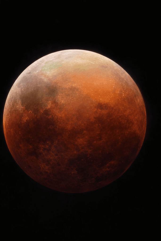 Blood moon this evening
