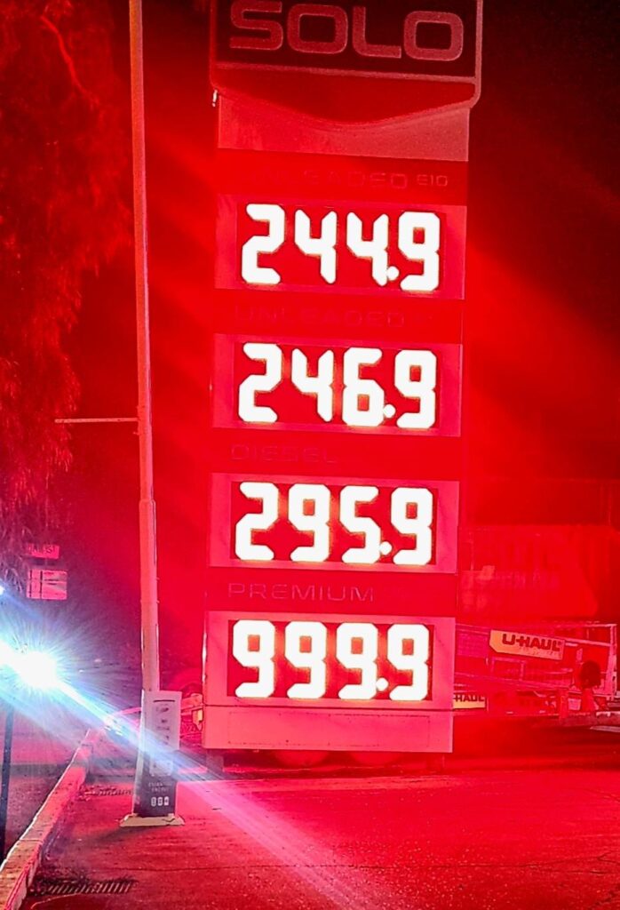 And I thought $3 diesel was bad...