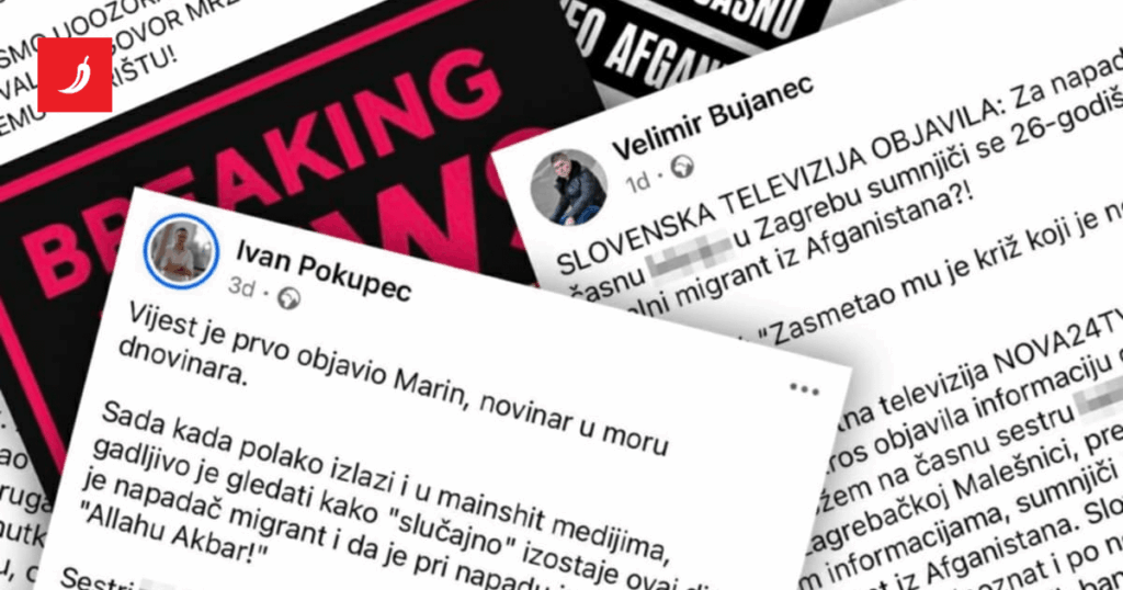 The lady from Zagreb who invented the migrant attack received a suspended sentence