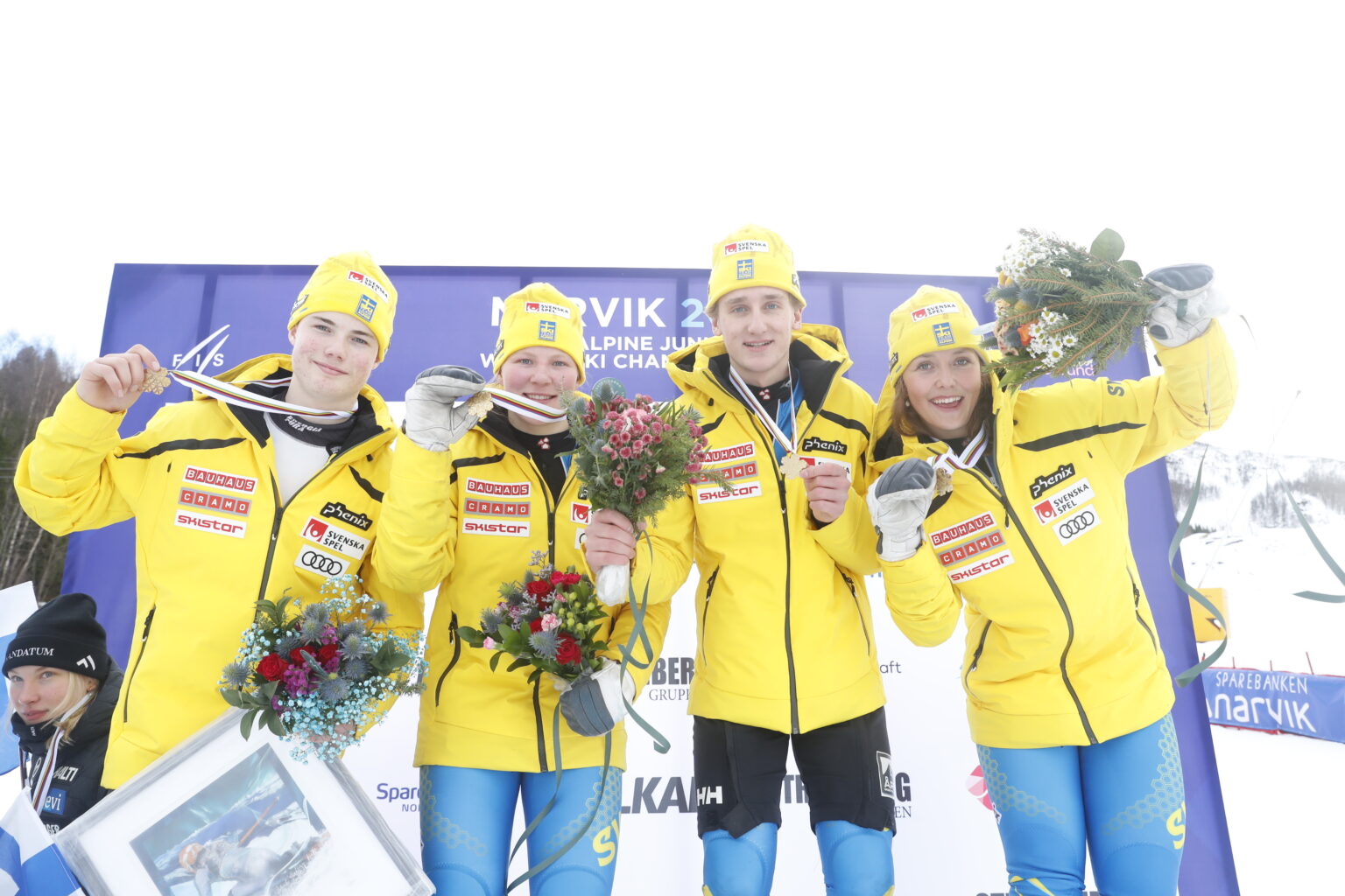 Sweden emerge victorious from Finland showdown to clinch Team Parallel gold at Narvik FIS logo
