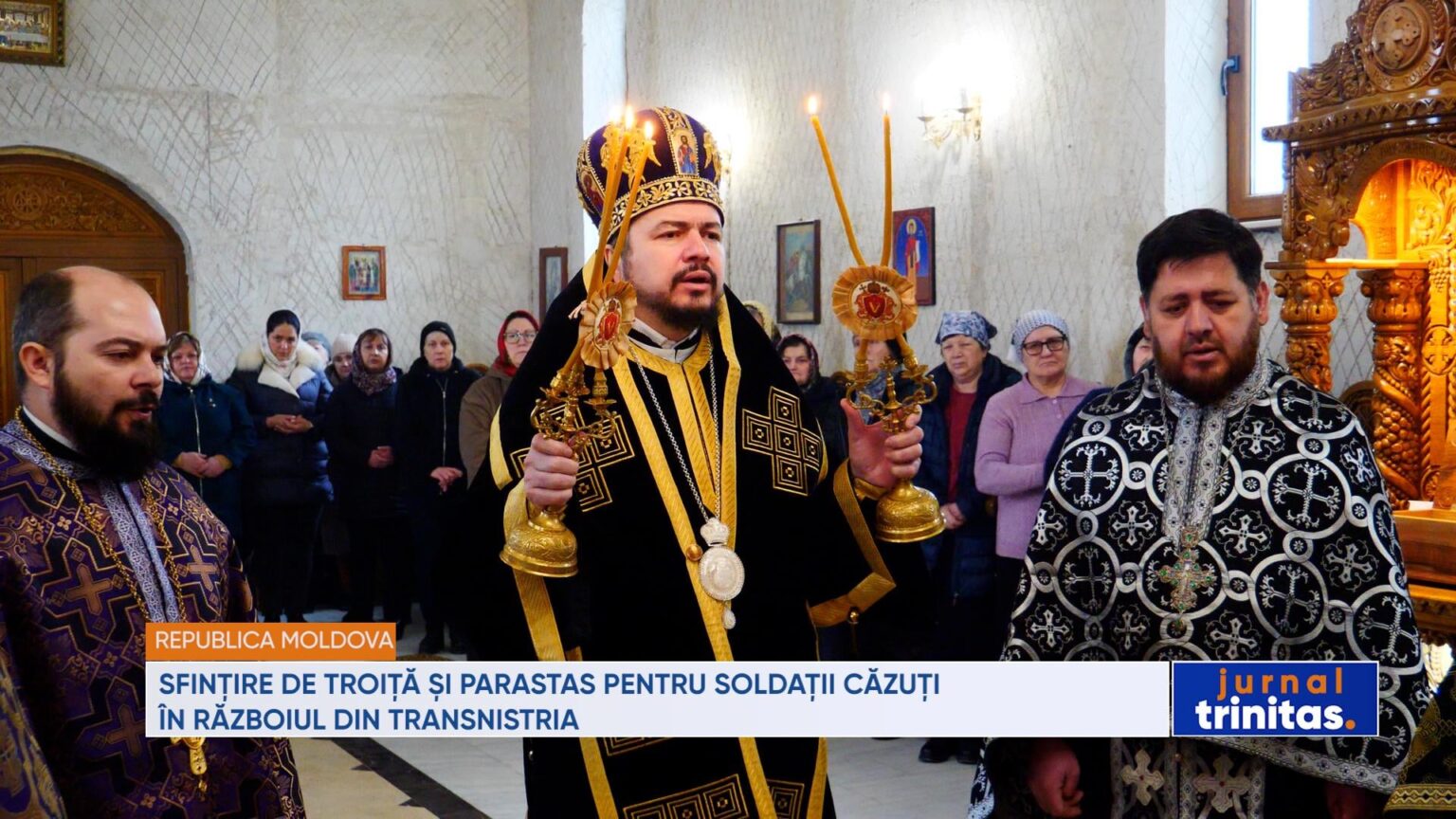 Metropolis of Bessarabia (Romanian Patriarchate): Consecration of troit and parastas for the fallen soldiers in the Transnistrian War