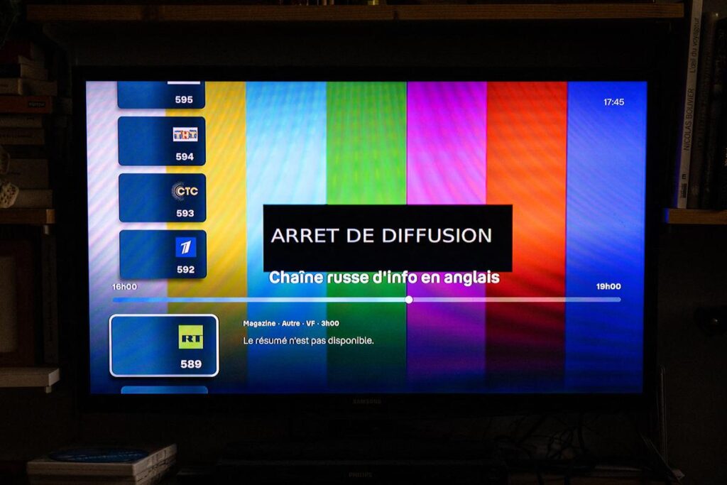 Arcom orders the blocking of 35 media sites and access to Russian TV and radio