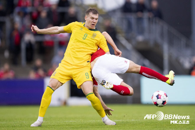 Gitis, Lithuanian national striker. 사진=AFPBBNews=News1