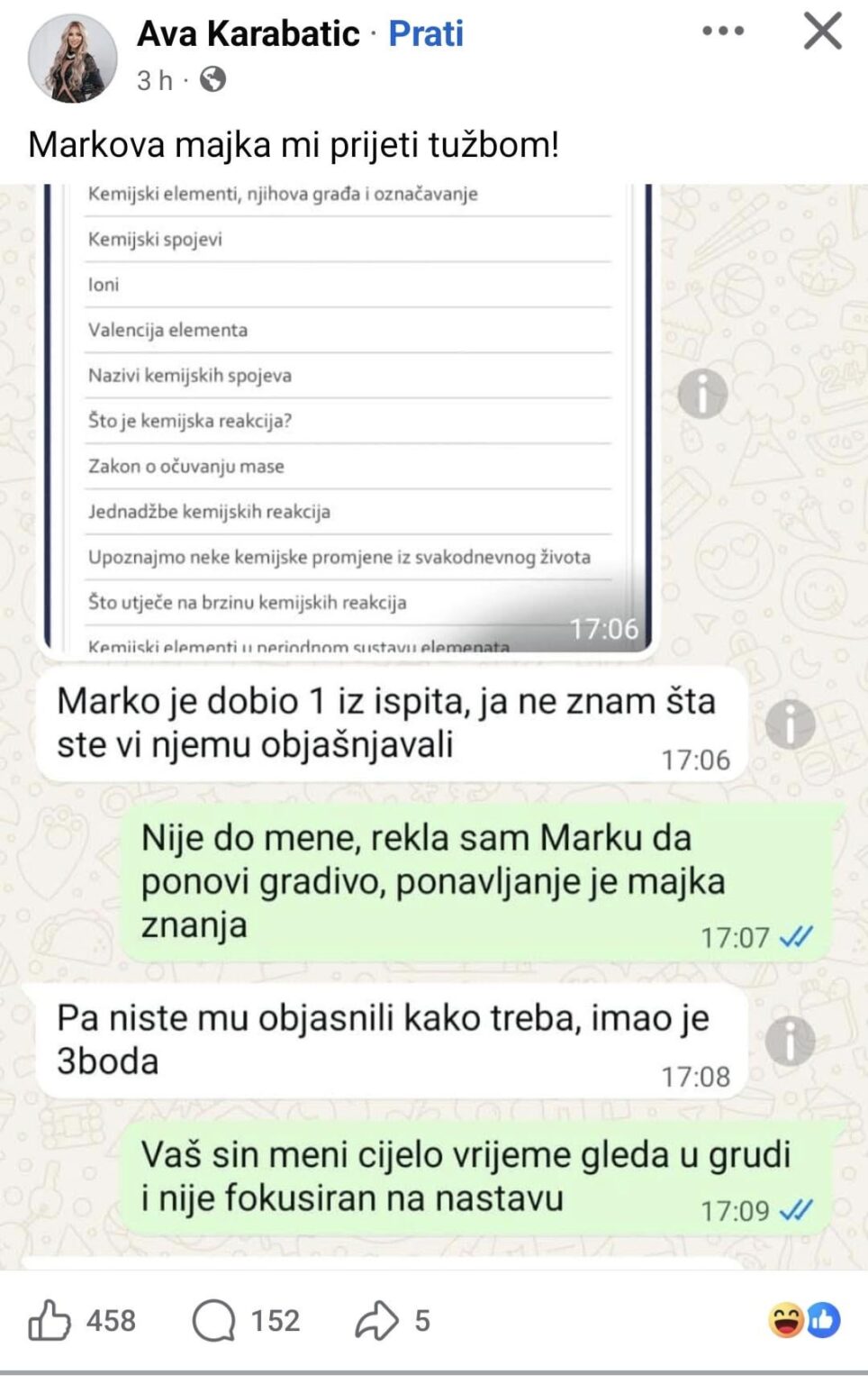 Ava Karabatić as a be like instructor