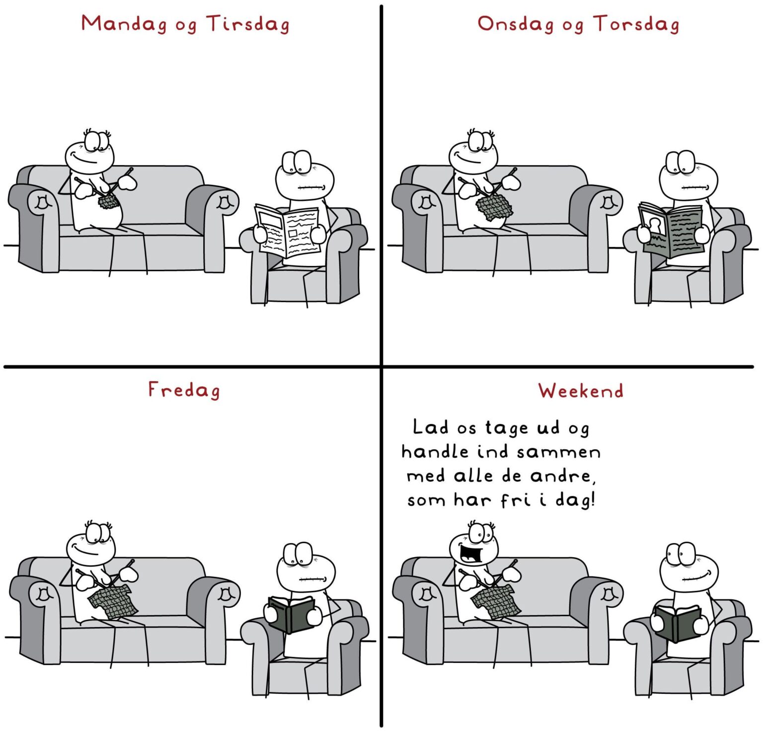 Pensioners when they have to shop