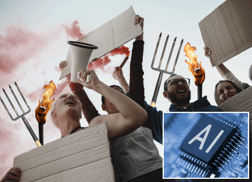 AI job losses free up time for unemployed mobs to burn down tech CEO‘s houses