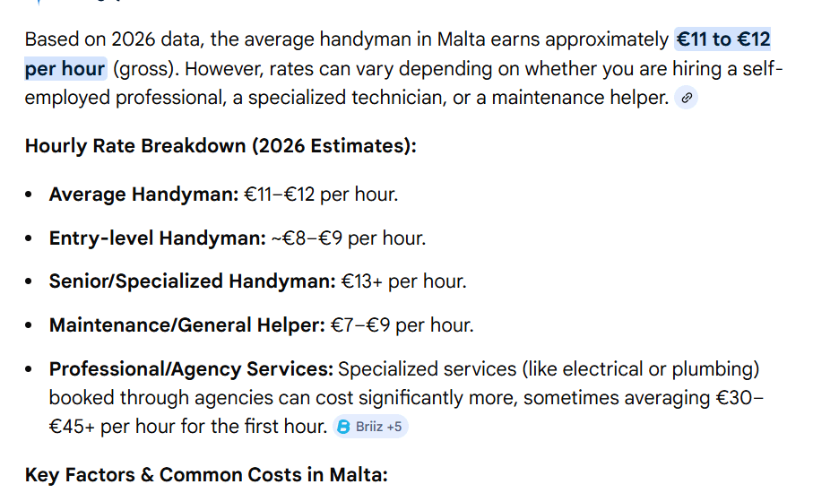 Question for handymans and people hiring them-is this statement accurate?