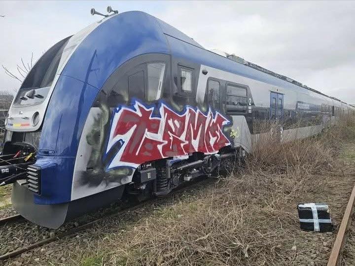 New train, produced by PESA, vandalized before carrying passengers