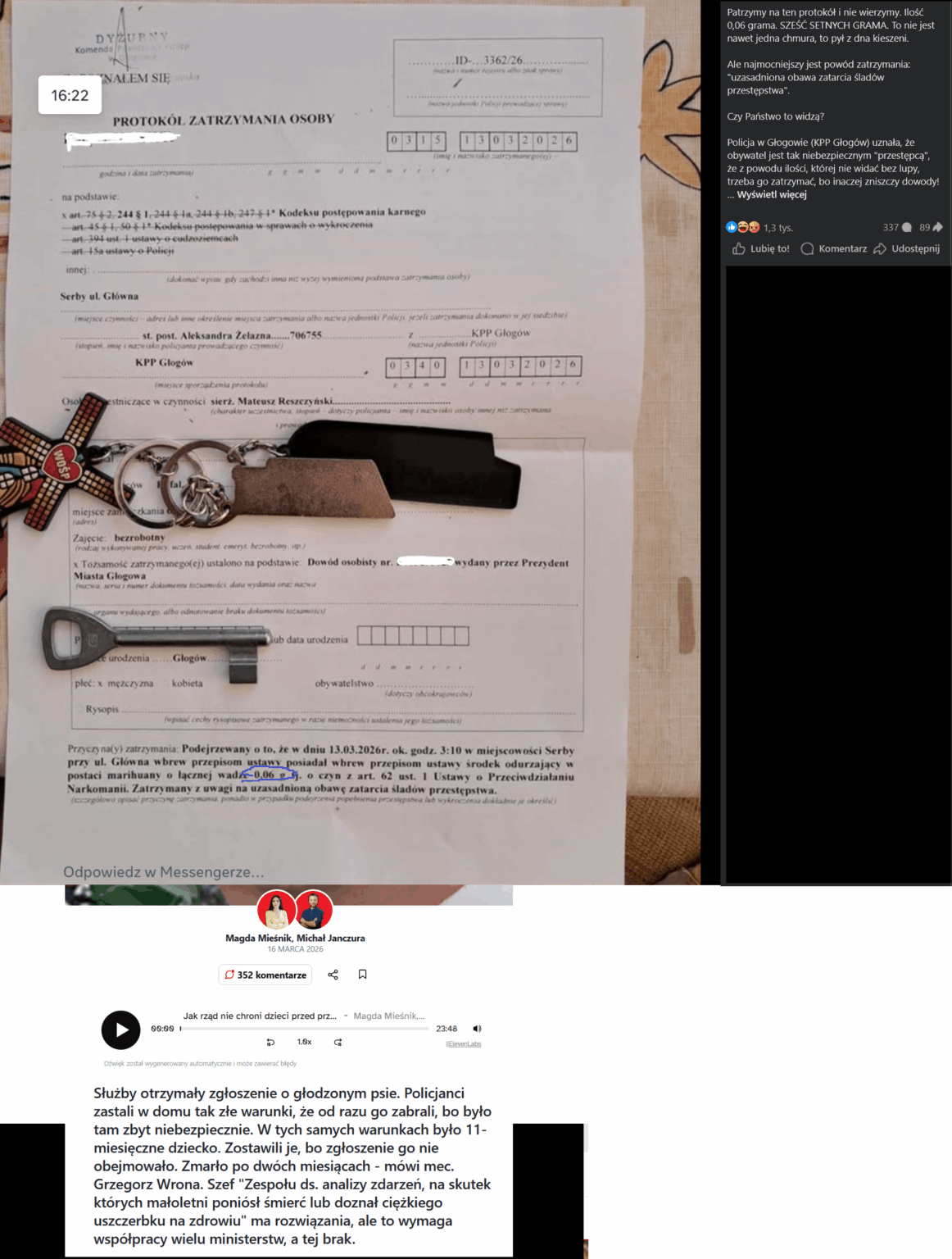 When the Polish police smell weed on the chest vs when the Polish police see a child in a swamp