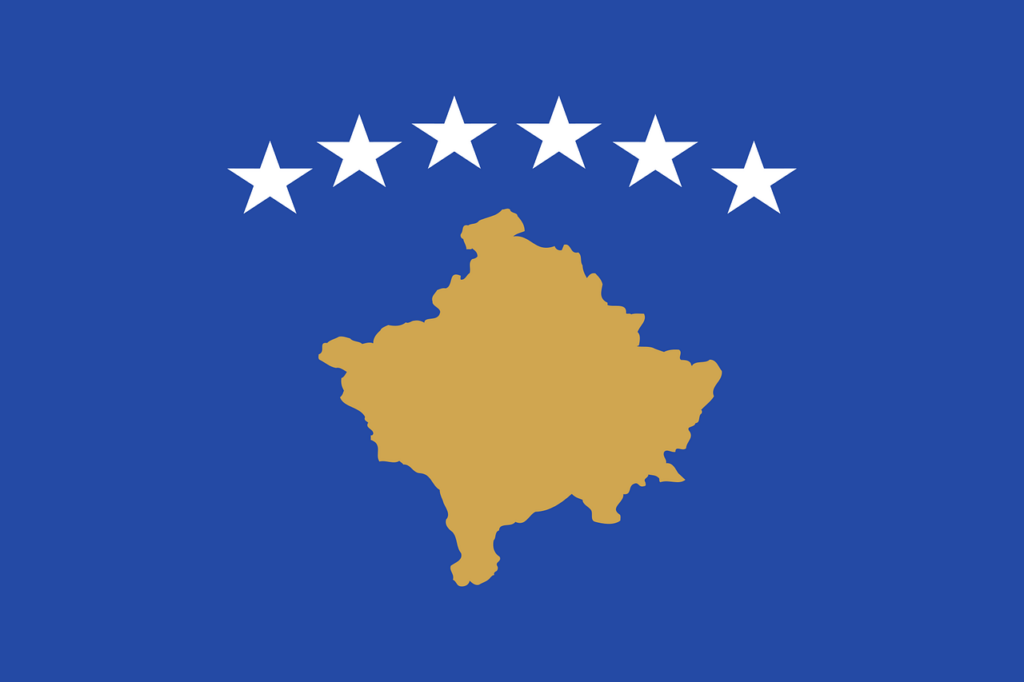 Flag of Kosovo (photo credit: OpenClipart-Vectors via pixabay)