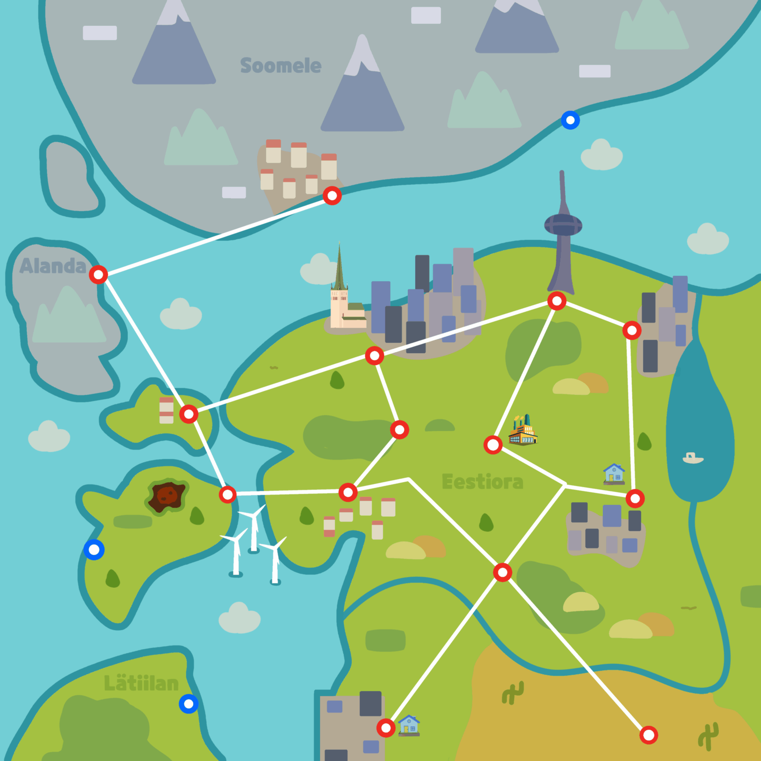 Estonia Inspired Pokemon Region! as a Galar map