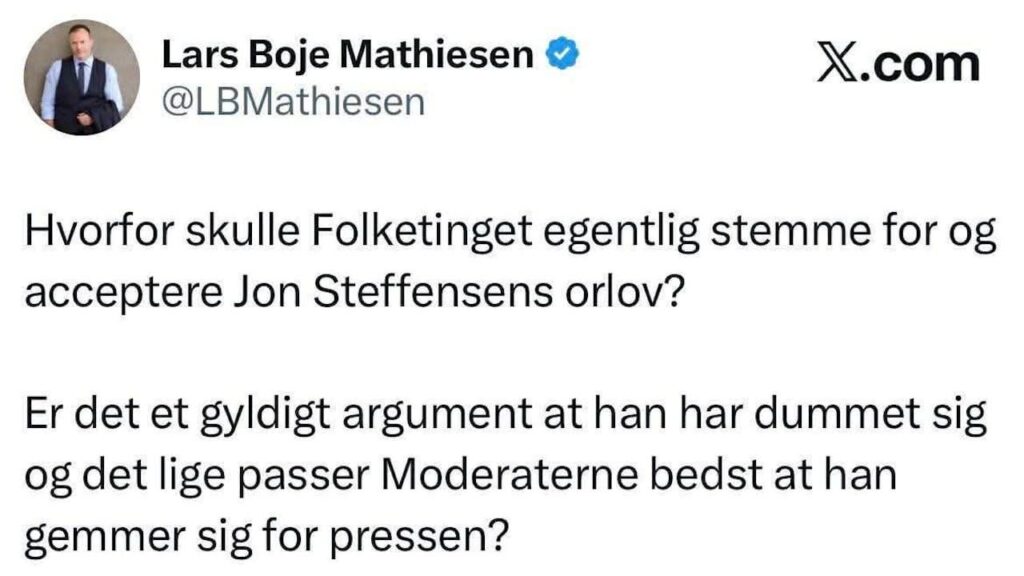 Boje has previously raged over politicians' leave after rubbish cases