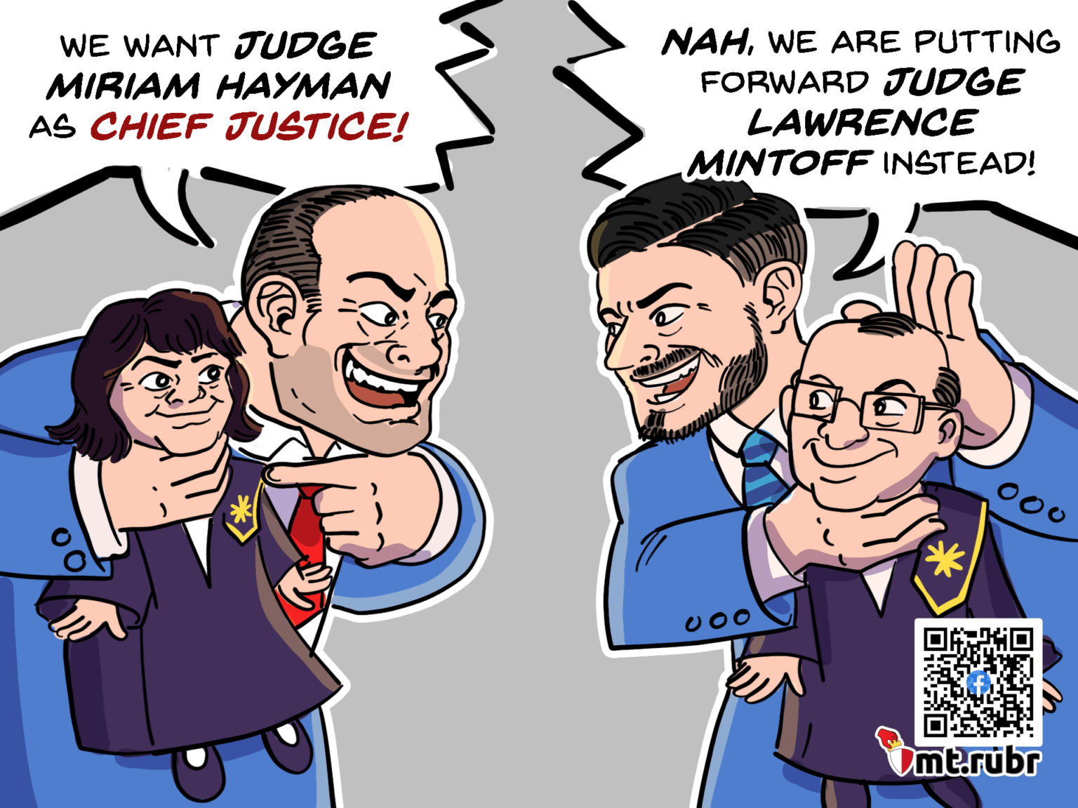 [mt.rubr] PL nominated a second chief justice, PN rejected her too and once again, the appointment turned into a political battle instead of an agreement for the country.