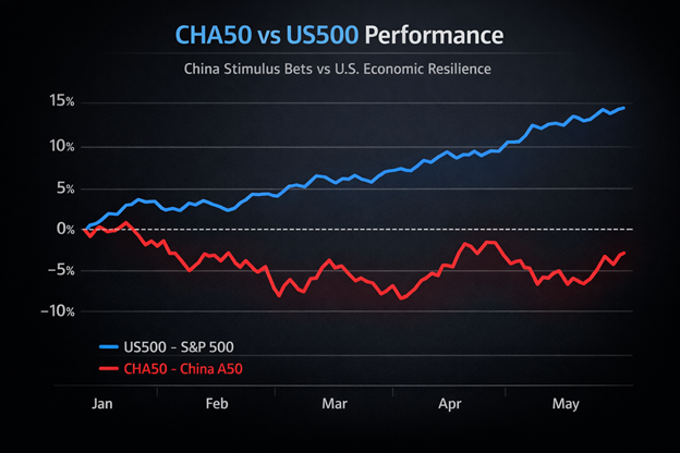 CHA50 vs US500 Performance