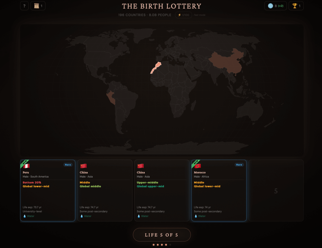 [OC] View the Randomness of Life on Earth, a Data Exercise