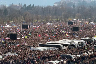 Prague's Letná Plain on March 21, 2026. Photo: Facebook / Vít Rakušan