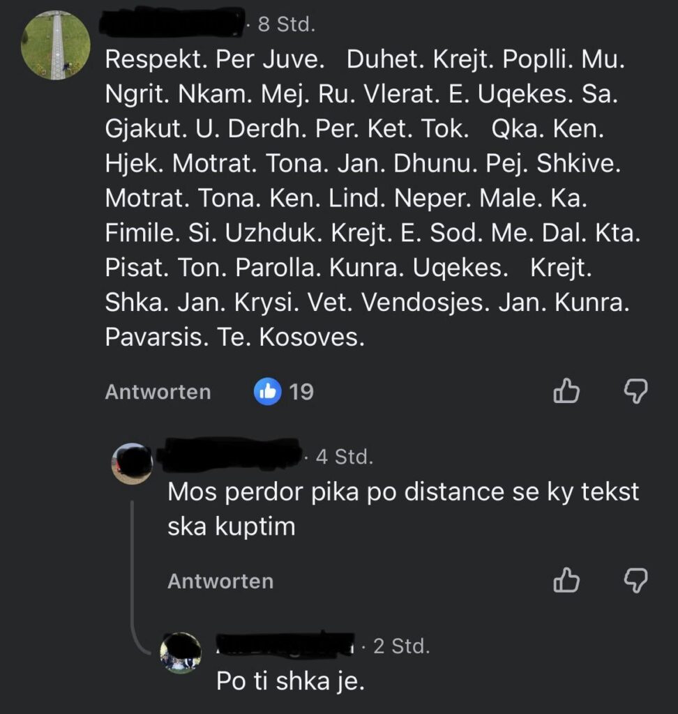 The culture of debate on Facebook