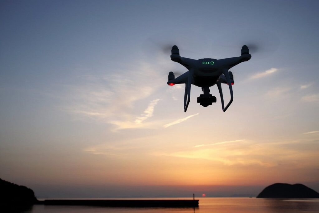 Russian drone falls on Latvian territory / Article Drons debesīs. Attēls ilustratīvs.