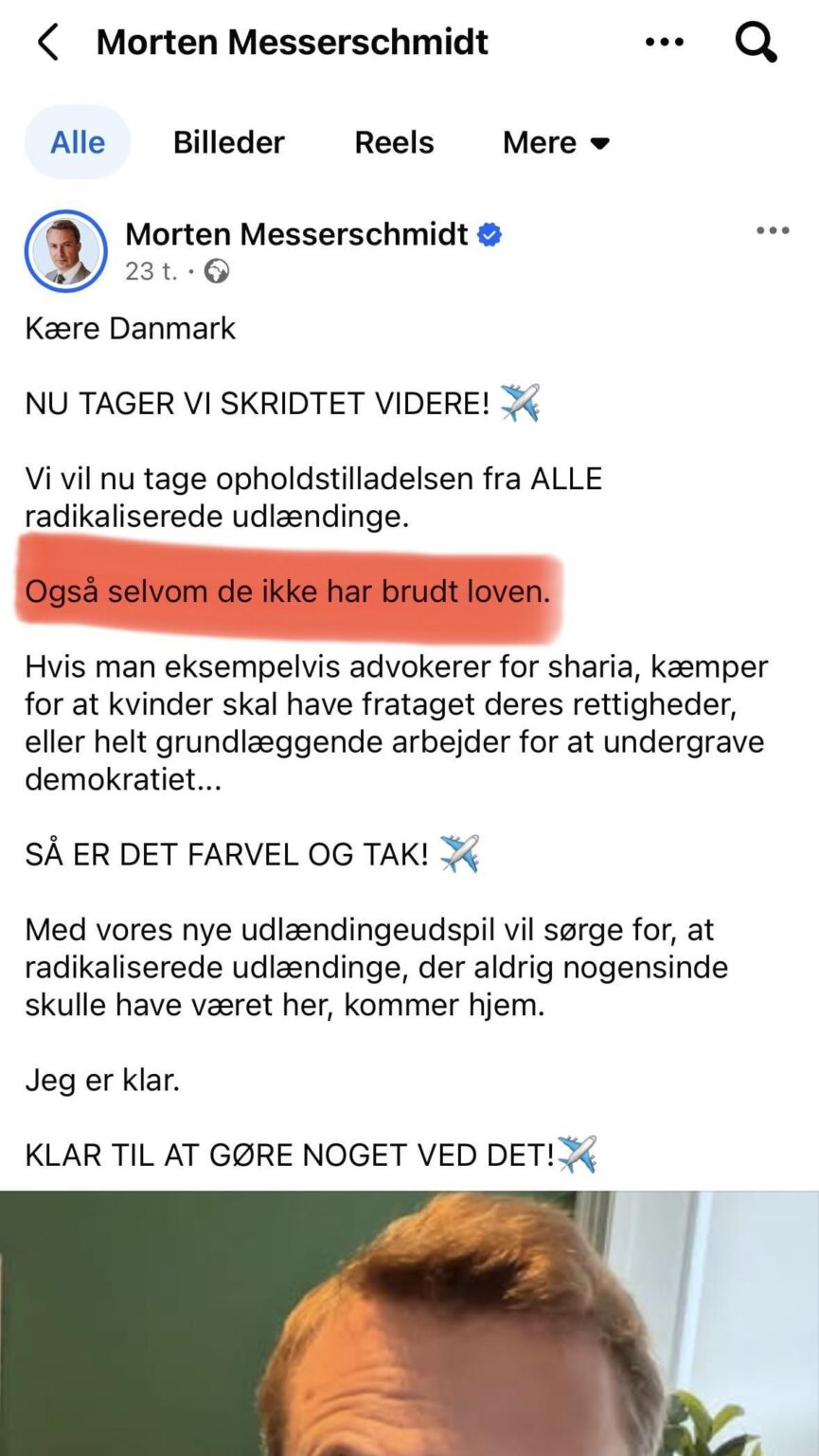 It gets wilder! DF will punish people who have not broken the law.