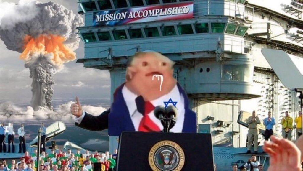 BREAKING: Pedo Trump says the U.S. has defeated Iran.