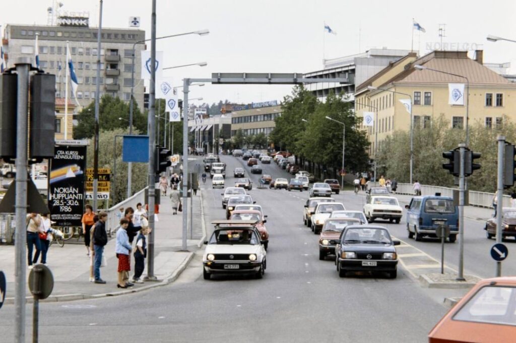 Historical photographs from 1980s Finland