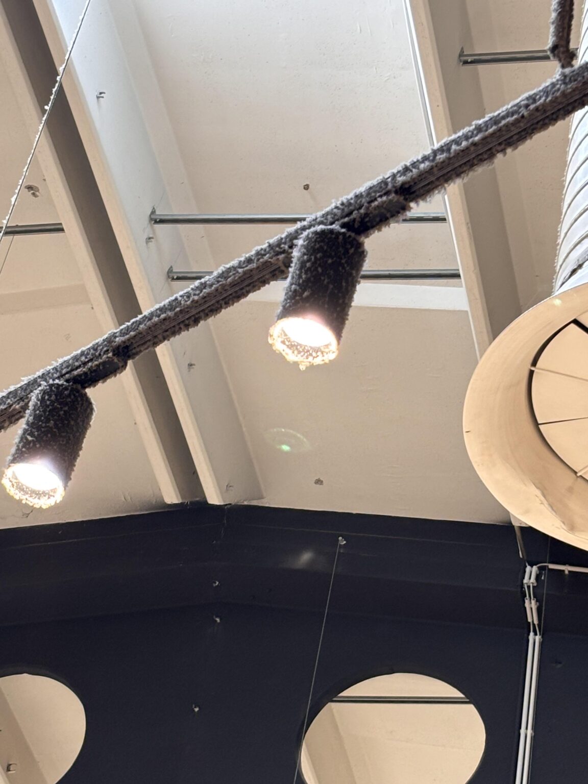 Consumption, looking at the ceiling.