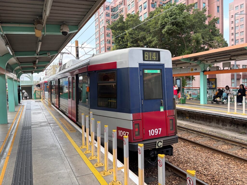 In the 1980s Melbourne manufactured trams for the Hong Kong tram network. I ran into one of them today.