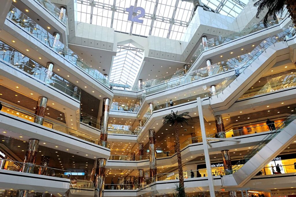 Interior view of the Cevahir Shopping Center in Istanbul, Türkiye. (Adobe Stock Photo)