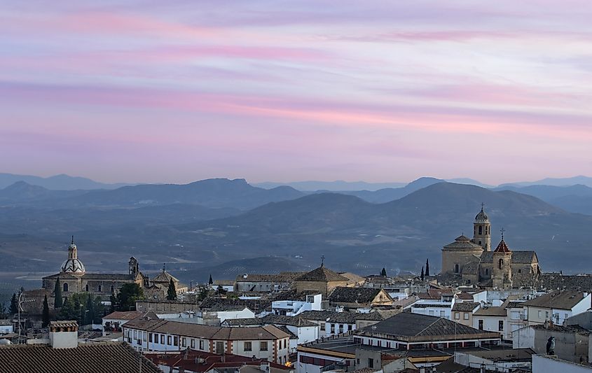Sunset view of Úbeda, a Renaissance town in Jaén, Andalusia, Spain